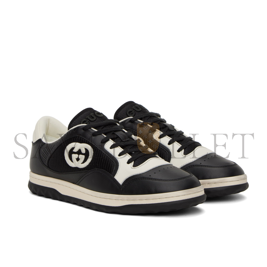 G*u*i black interlocking g sneakers